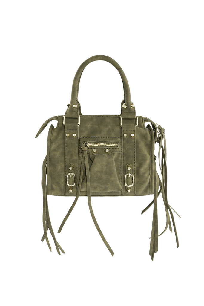 Accent Fringe Tas, groene dames tas. Verkrijgbaar bij Optiwatch.nl