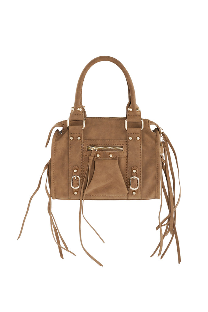 Accent Fringe Tas, bruine dames tas. Verkrijgbaar bij Optiwatch.nl