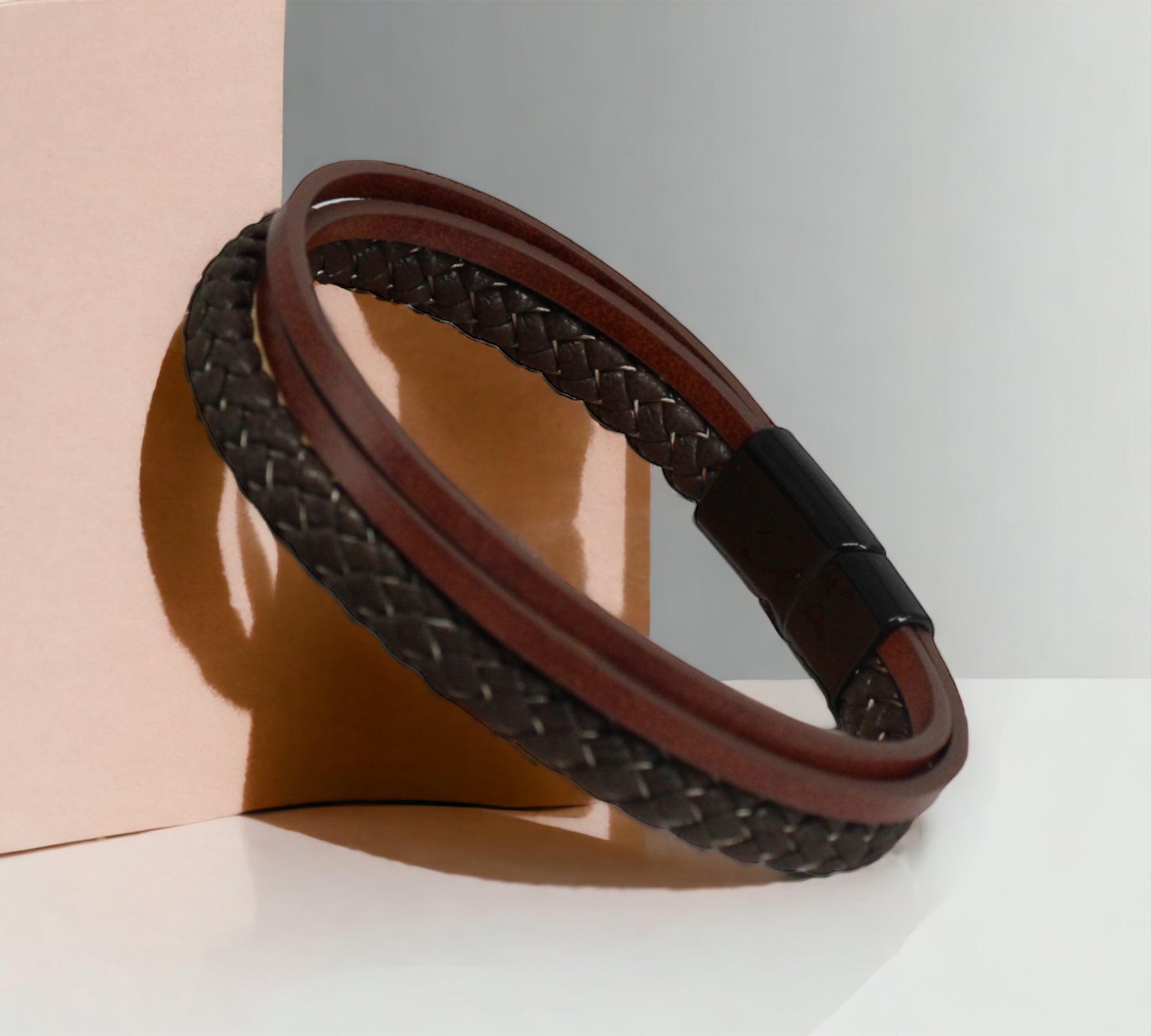 Medical Alert leren armband gepersonaliseerde gegraveerde ID-noodarmband - België Medical Alert leren armband gepersonaliseerde gegraveerde ID-noodarmband - België
