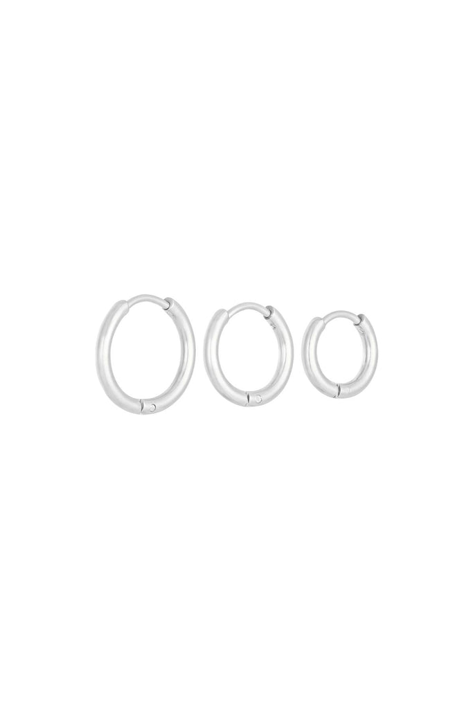 Little hoops set van 3 oorringen, trendy dames oorbellen. Oorbellen dames verkrijgbaar bij Optiwatch.nl