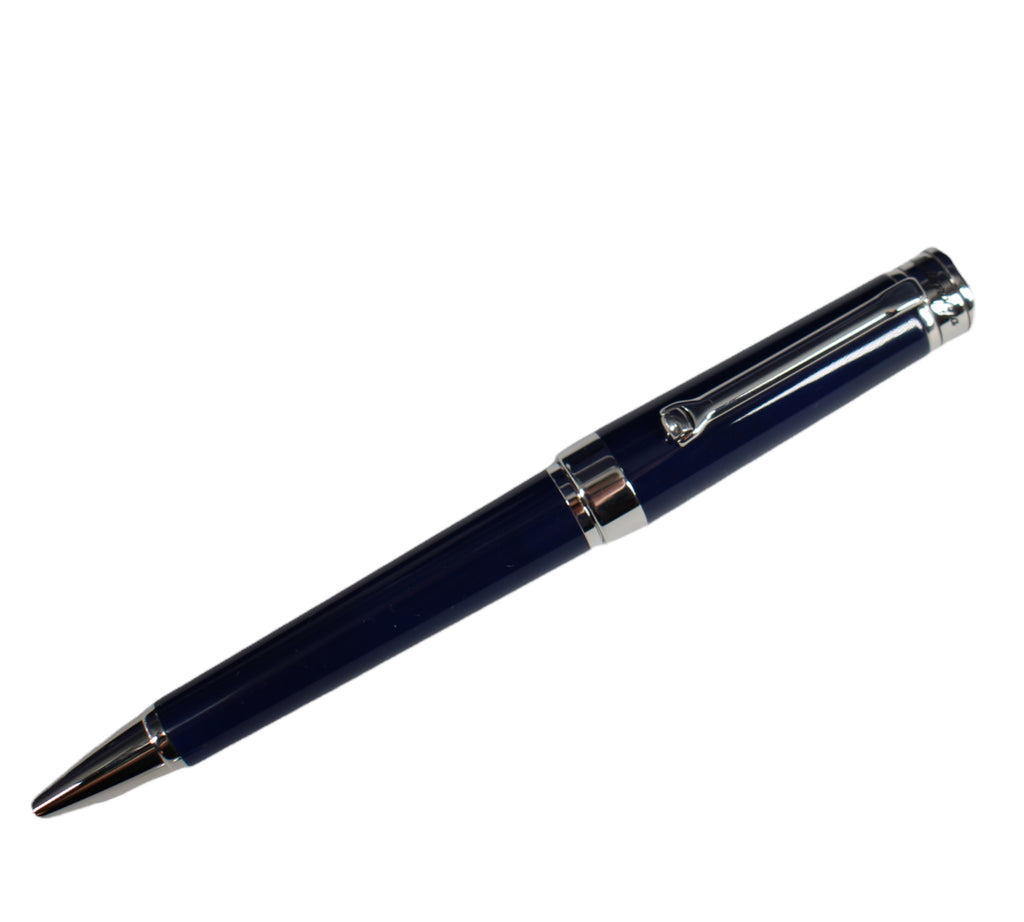  Montegrappa Parola Blue Balpen ISWOTBAD: Een minimalistische balpen in diep marineblauw, belichaamt verfijning en eerbetoon aan de kracht van woorden. Verkrijgbaar bij Optiwatch