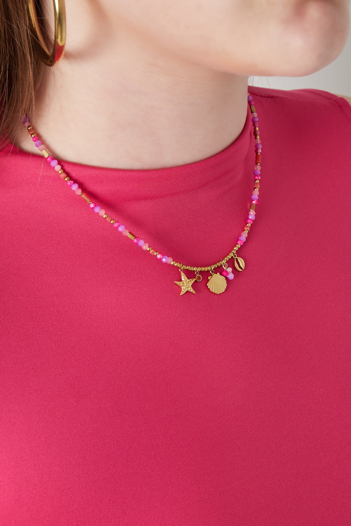 Queen of the sea Ketting - Fuchsia, ketting dames. Verkrijgbaar bij Optiwatch.nl